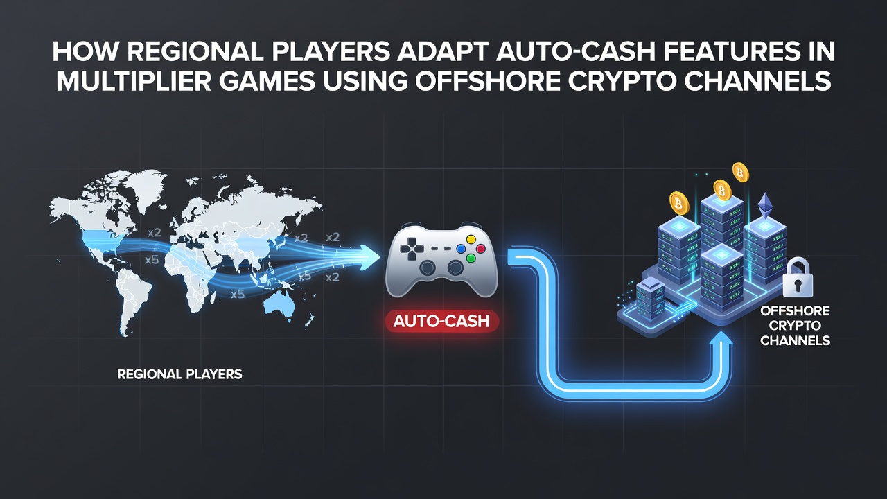 Players engaging with auto-cash settings on multiplier game interfaces via offshore crypto platforms
