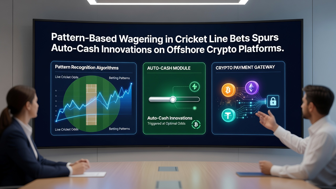 Screenshot example of auto-cashout settings applied to cricket line bets on a crypto platform interface