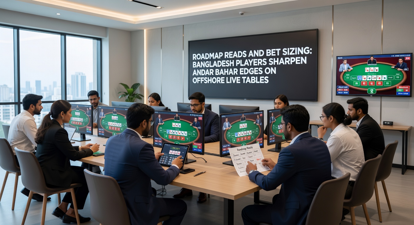 Close-up of bet sizing progression on an Andar Bahar offshore table, with roadmap overlay and Bangladesh player interface
