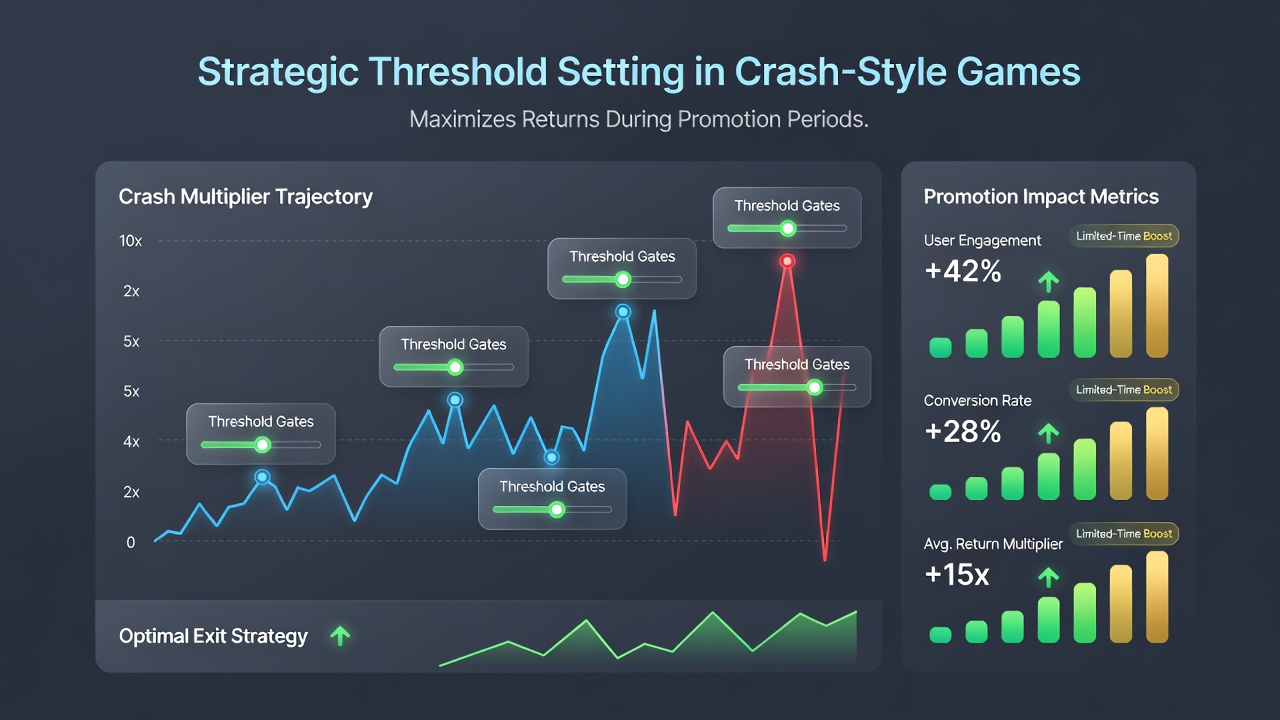 Player dashboard displaying threshold presets applied during active casino promotions